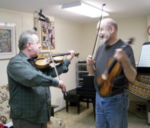 Al Justice is learning to play violin in his forties